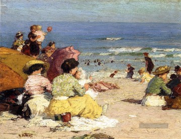 Strand Szene Impressionist Strand Edward Henry Potthast Ölgemälde